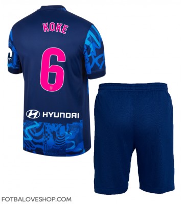 Atletico Madrid Koke #6 Dětské Alternativní Dres 2024-25 Krátký Rukáv (+ trenýrky)